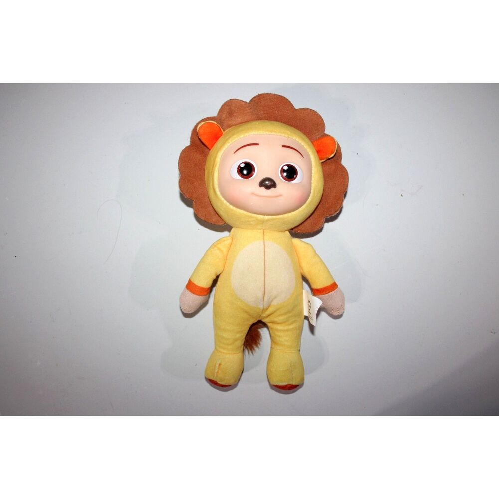 Cocomelon JJ Lion Plush Doll 9" Stuffed Animal Vinyl Head Moonbug Toy